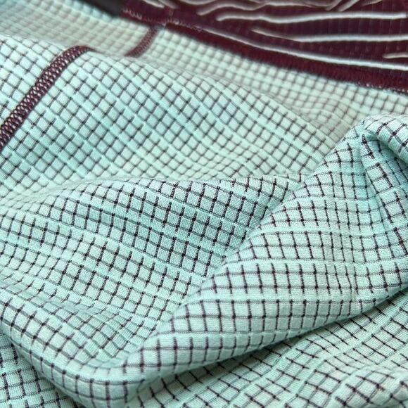 Patagonia burgundy striped long sleeve Polartec Midweight  tee Size XL EUC - Picture 11 of 11